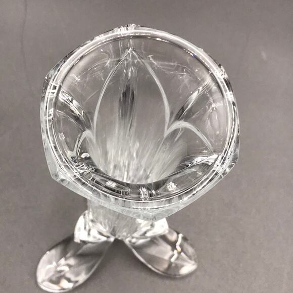 Vintage Cristal D’Arques Bandol Pattern Tri Foot Lead Crystal Bud Vase France - Picture 3 of 7